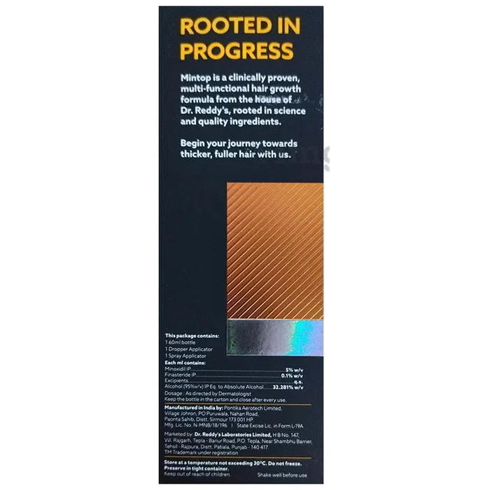 MINTOP GAIN 5+ HAIR REGROWTH FORMULA KIT 60ML