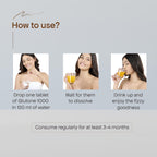 GLUTONE 1000 Setria L-Glutathione Effervescent Tablets | Vitamin C 40Mg | For Radiant Glow | Evens Skin Tone | 15 Tablets