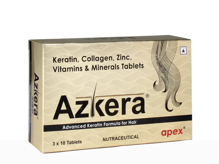 Azkera Advanced Keratin Formula For Hair 10 Tablet
