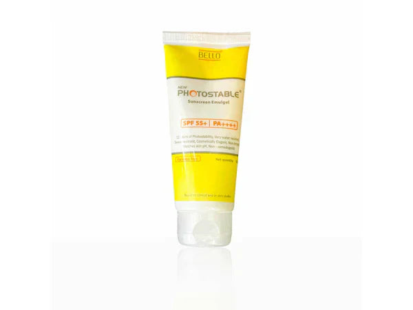Photostable Bello Sunscreen Emulgel SPF 55+/PA++++ 50G