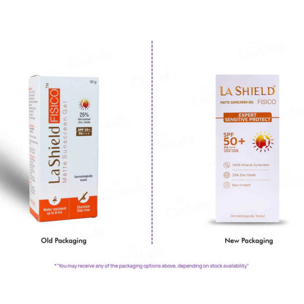 La Shield Fisico Matte Sunscreen Gel SPF 50+ PA+++ 50g