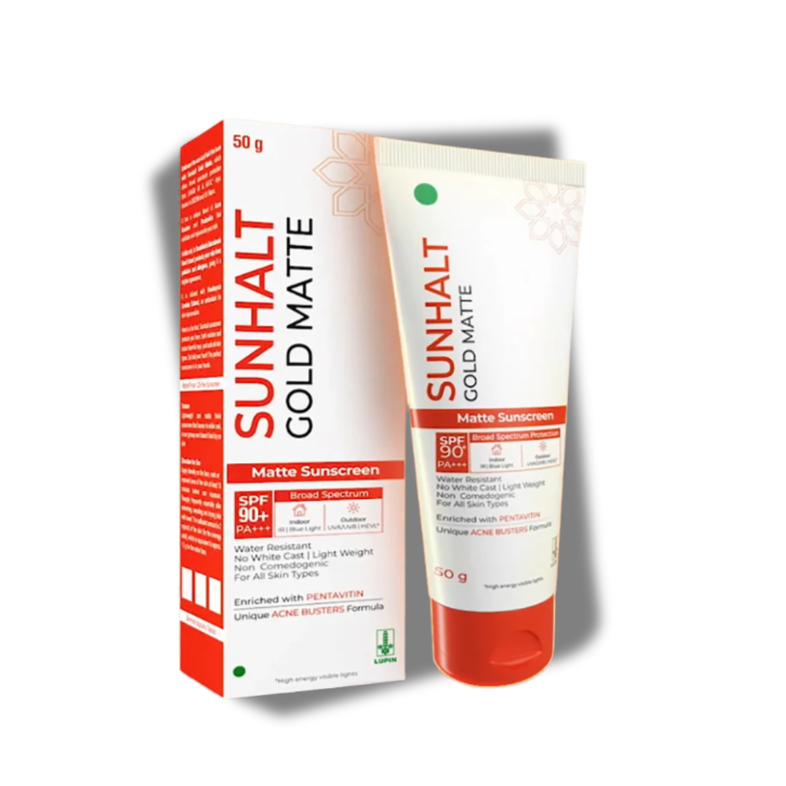 Sunhalt Gold Matte Sunscreen SPF 90 PA++ 50g