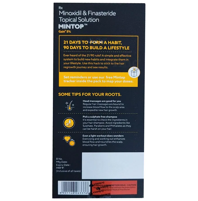 MINTOP GAIN 5+ HAIR REGROWTH FORMULA KIT 60ML