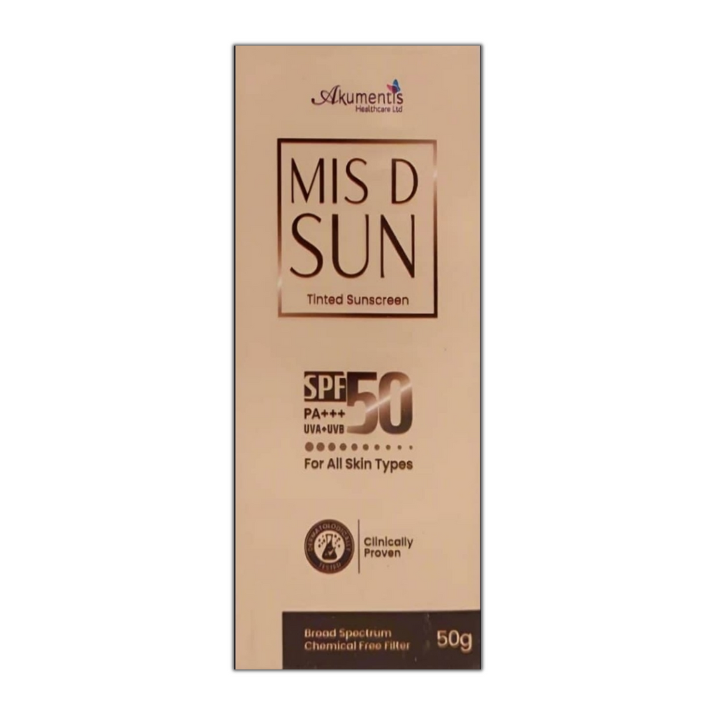 Mis D Sun Tinted Sunscreen SPF 50 PA+++ 50G